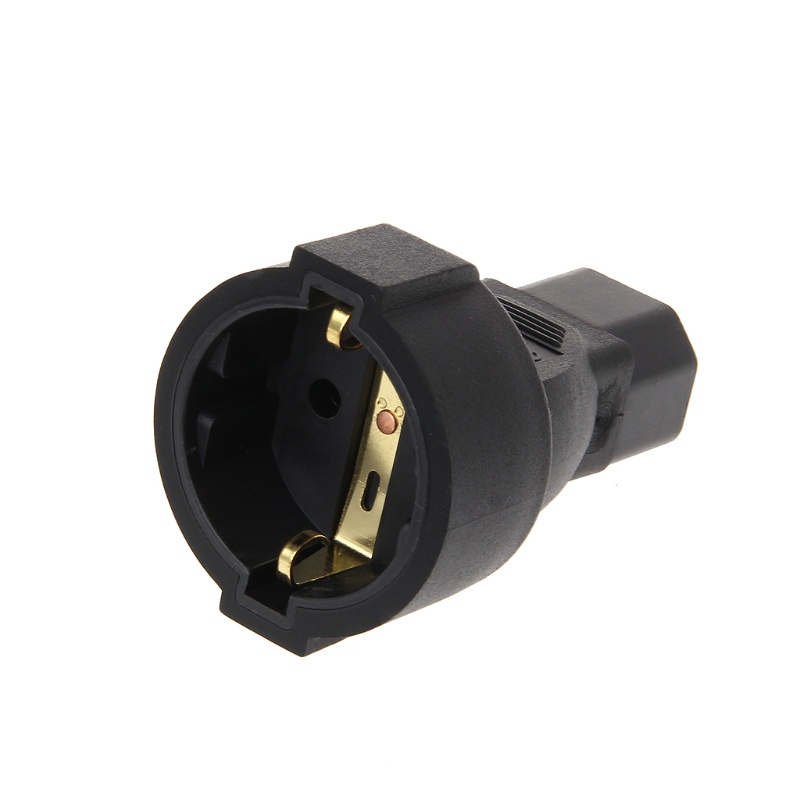 Phích Cắm Chuyển Đổi IEC 320 C14 Male Sang CEE 7 / 7 Female 3-Pin Female