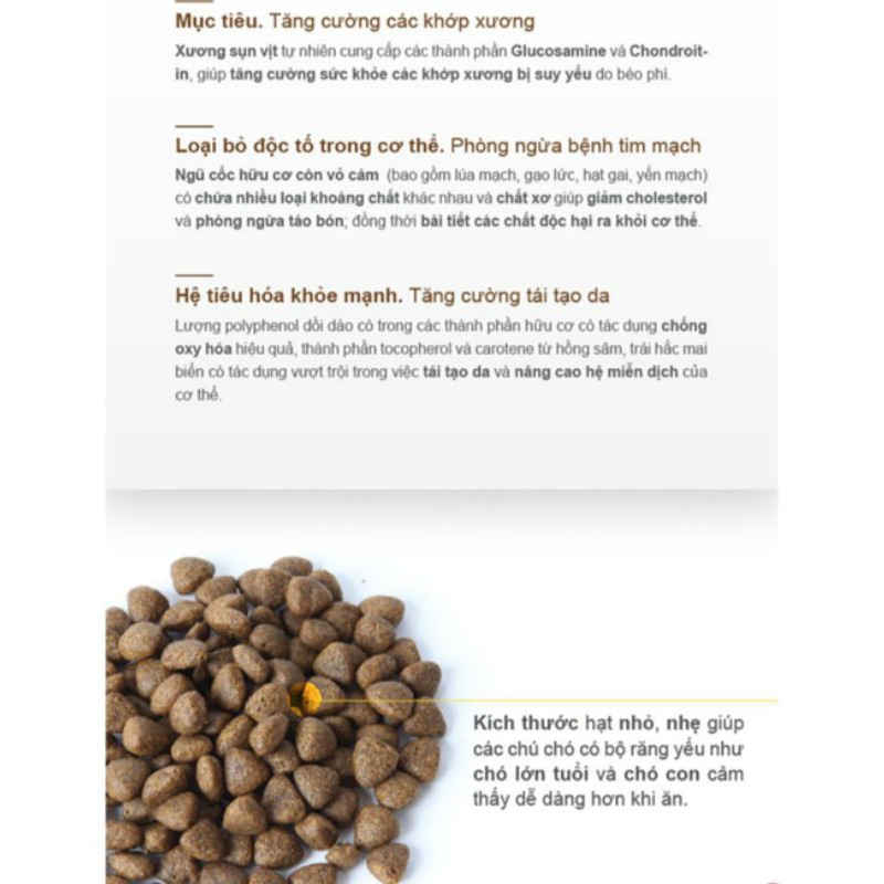 1kg Thức ăn kiểm soát cân nặng cho chó NATURAL CORE