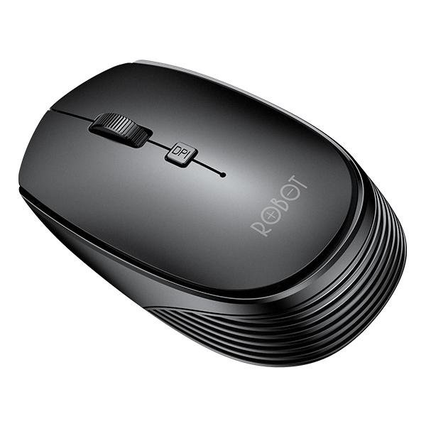 Chuột không dây kiểu dáng văn phòng ROBOT M205 Đen