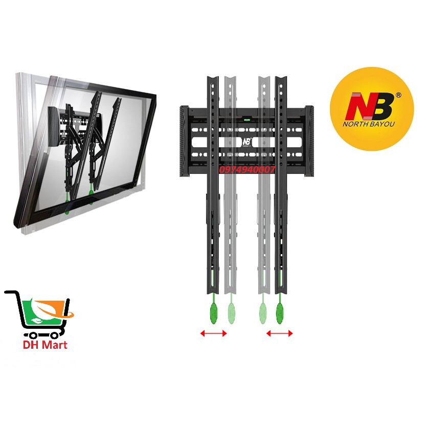 Giá treo tivi NB nhập khẩu - khung treo tivi điều chỉnh góc nghiêng NB C2T (32 inch -55 icnh)