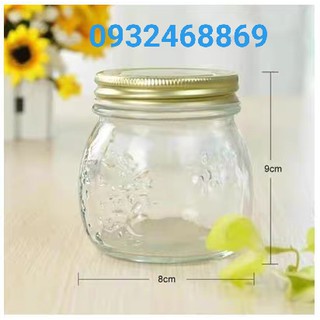 Hũ Thủy Tinh Hoa Rơi 300ML, Đựng Thực Phẩm, Gia Vị