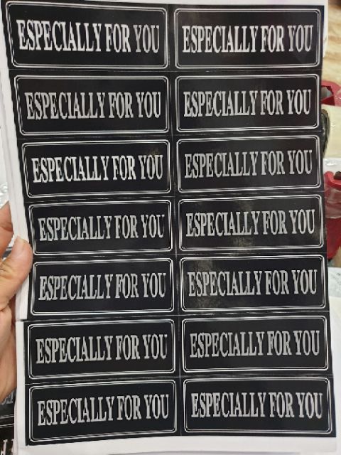 Tem dán hoa decal khổ A4