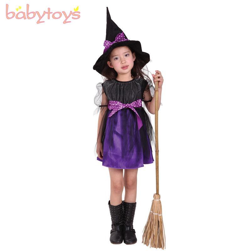 Bộ đồ hóa trang phù thủy Halloween cho bé gái