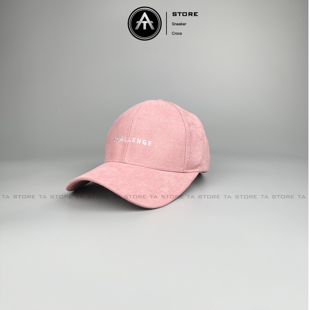 Mũ lưỡi trai thêu chữ Challenge chất nhung cao cấp