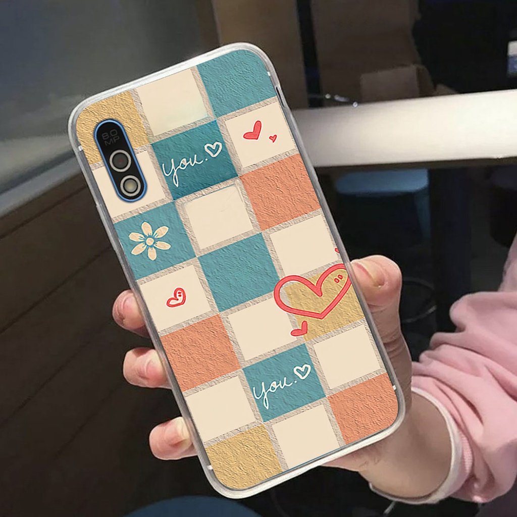 Ốp Vsmart Bee / Bee 3 caro trái tim cá tính, thời trang siêu đẹp, siêu phong cách