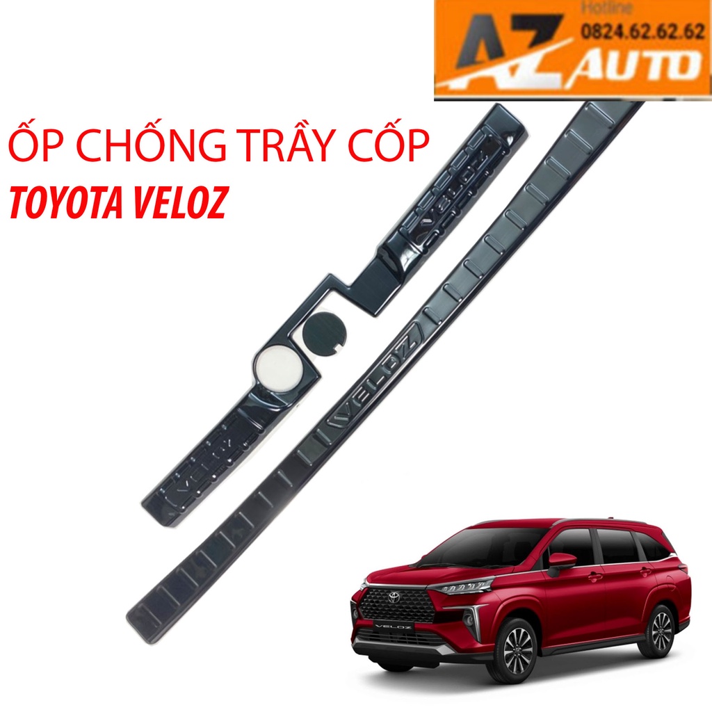 Ốp chống trày cốp trong, ngoài xe TOYOTA VELOZ 2022-2023 chất liệu TITAN cao cấp