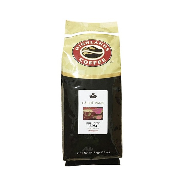 Cà phê Hạt Full City Roast Highlands Coffee gói 1 Kg