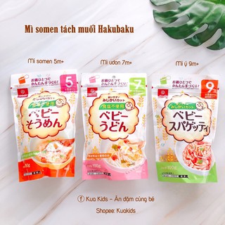 Mì somen tách muối Hakubaku cho bé