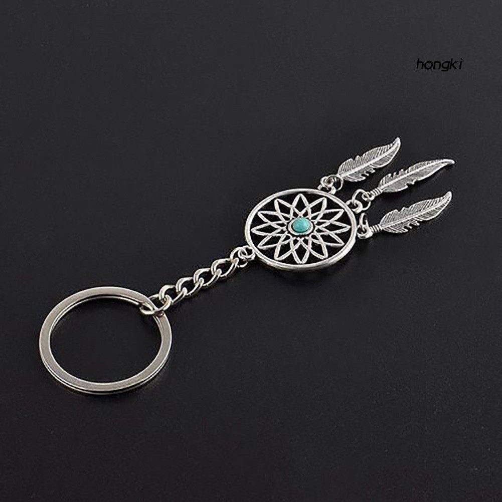 Móc Khóa Hình Dream Catcher Đính Đá Nhân Tạo Thời Trang
