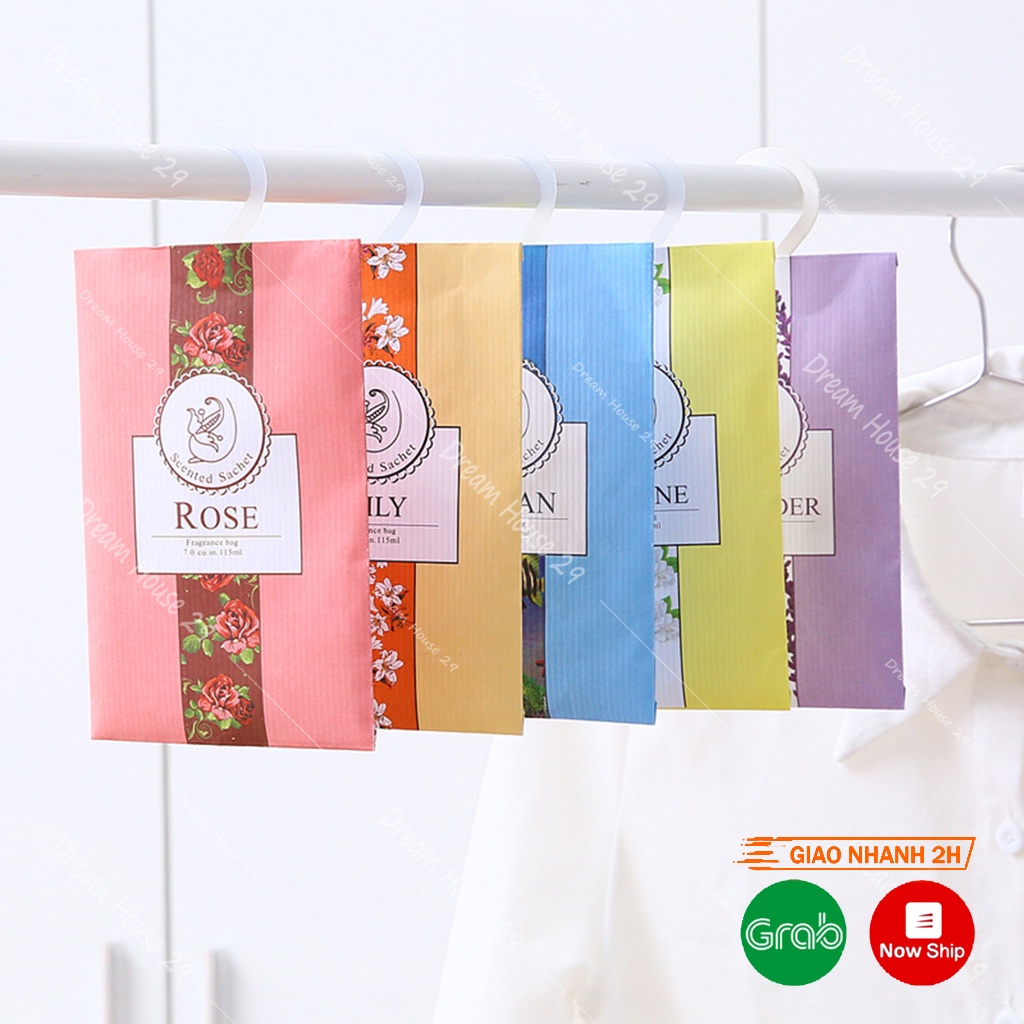 Túi thơm để tủ quần áo chiết xuất 100% thảo mộc tự nhiên, nhiều hương thơm kích thước 18cm x 12cm