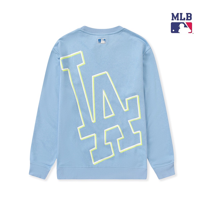 ❤❀  ❤ Mlb Áo Nỉ Dài Tay Cổ Tròn Thêu Họa Tiết Thời Trang Cho Nam Nữ
