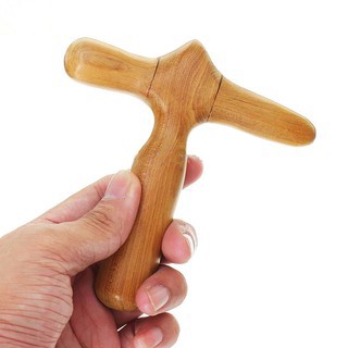Dụng Cụ Bấm Huyệt - Chữ Thập Gỗ Thái - Diện chẩn