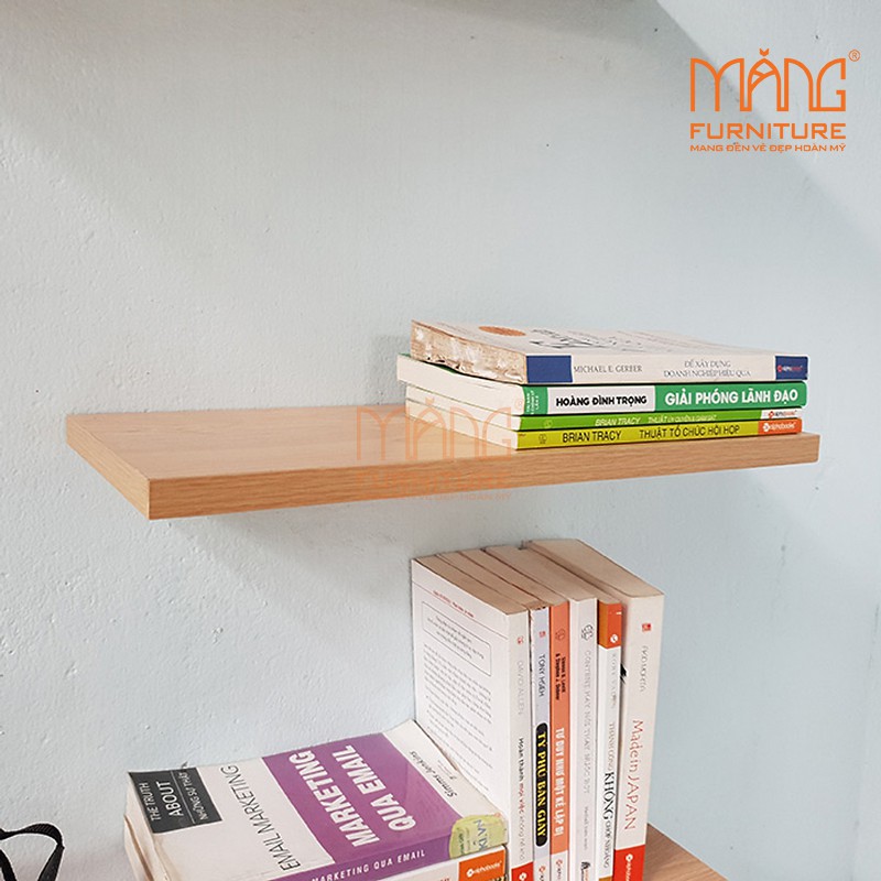 Kệ gỗ treo tường 3 thanh ngang 40,50,60 x 15 cm  KTT03