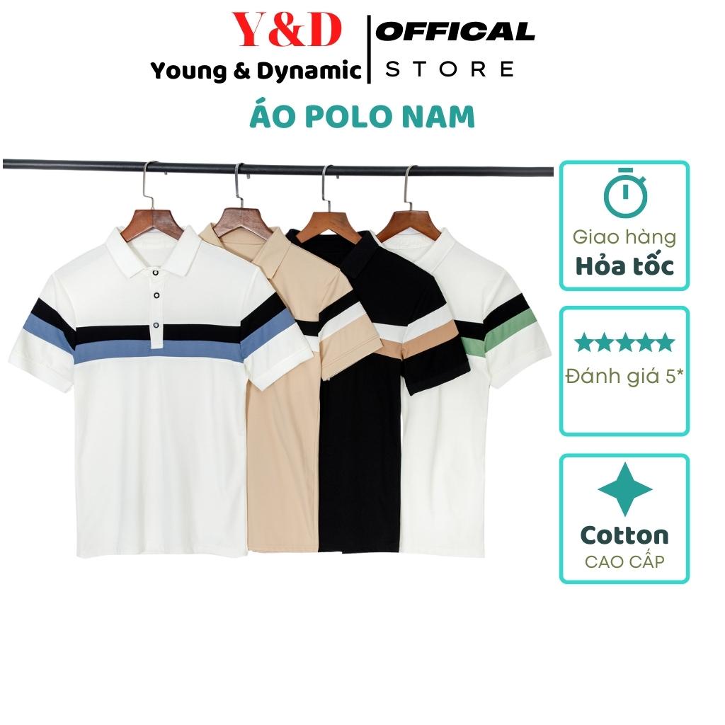 Áo thun Polo Nam cổ bẻ ngắn tay đứng phom vải cotton lạnh cao cấp sang trọng và lịch lãm thương hiệu Y&D.