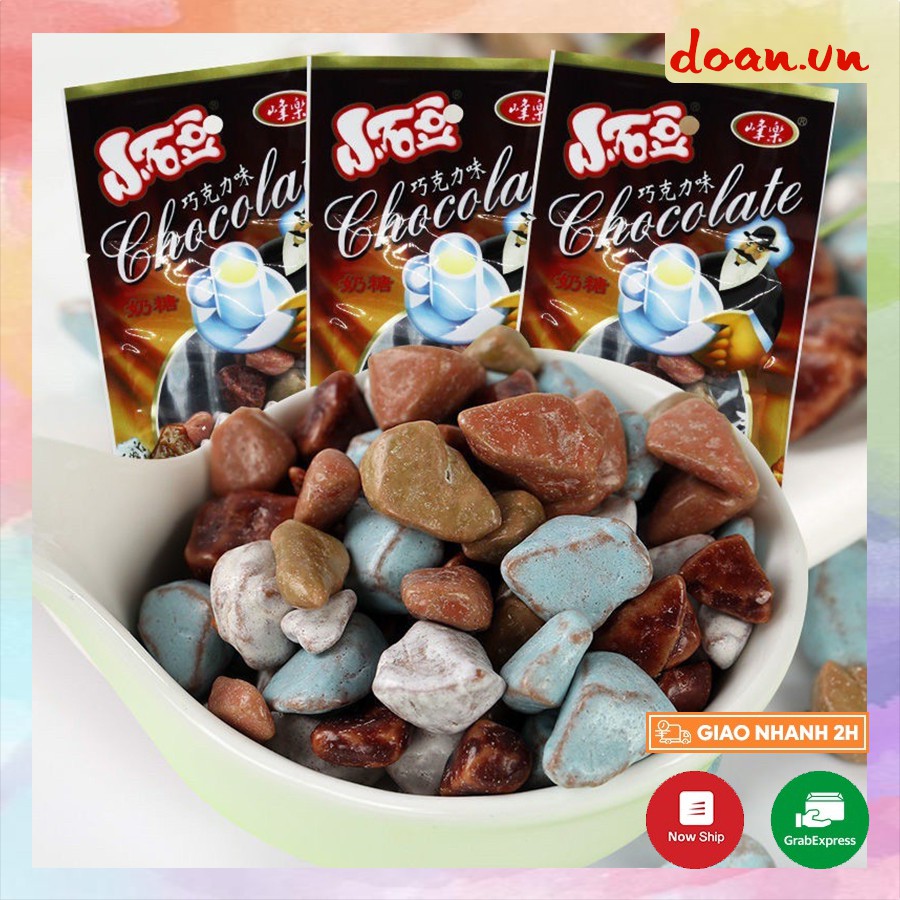 Kẹo sỏi socola ngọt mát, kẹo sô cô la sỏi siêu rẻ 16g