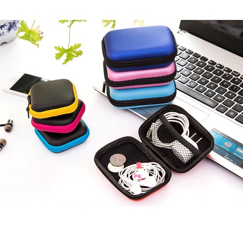 Combo 2 Hộp Đựng Tai Nghe, Dây Cáp Sạc Tiện Dụng - BX1795
