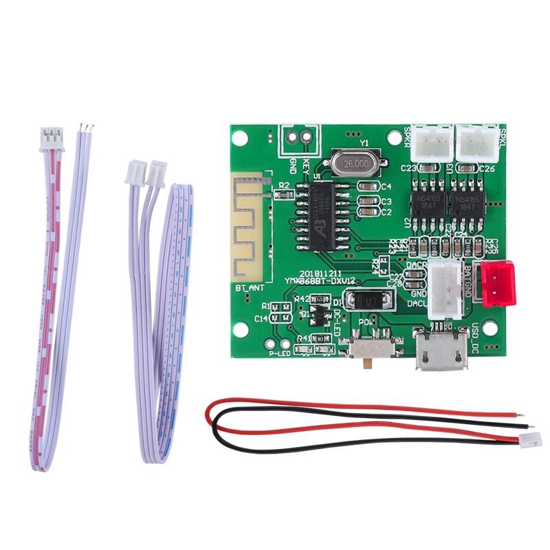 Bảng mạch khuếch đại âm thanh Bluetooth 5.0 2x5w 3.7v-5v chất lượng cao