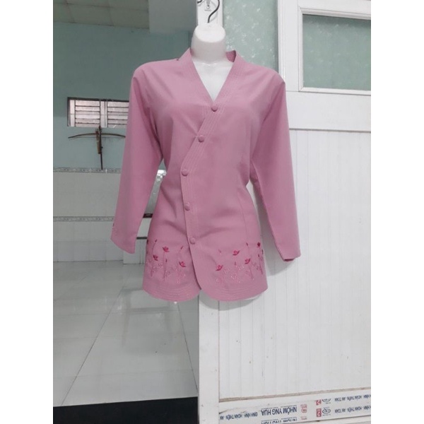 BỘ ĐI CHÙA VẠT CHÉO THÊU GẤU