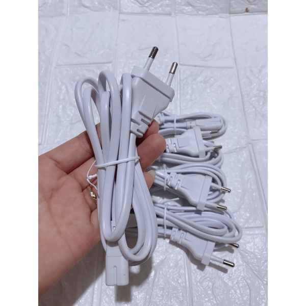 Dây nguồn số 8 lõi đồng dài 1m 1.5m màu trắng chất lượng