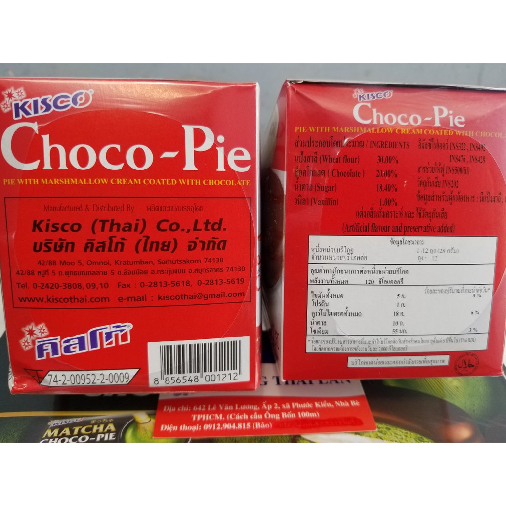 Sale Date tháng 8.2022 BÁNH CHOCO PIE THÁI LAN