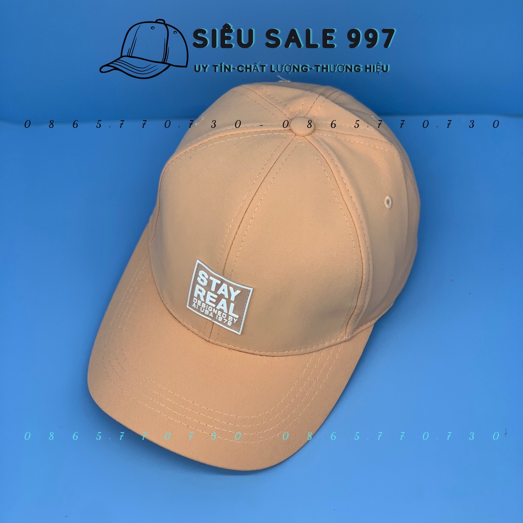 NÓN LƯỠI TRAI STAYREAD THÊU LOGO NHIỀU MÀU CAO CẤP THỜI TRANG NAM NỮ