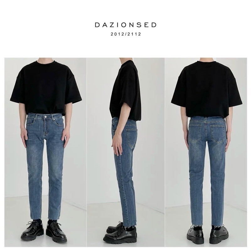 QUẦN JEANS SKINNY CO DÃN XANH TRƠN (kèm hình chụp thật) | BigBuy360 - bigbuy360.vn
