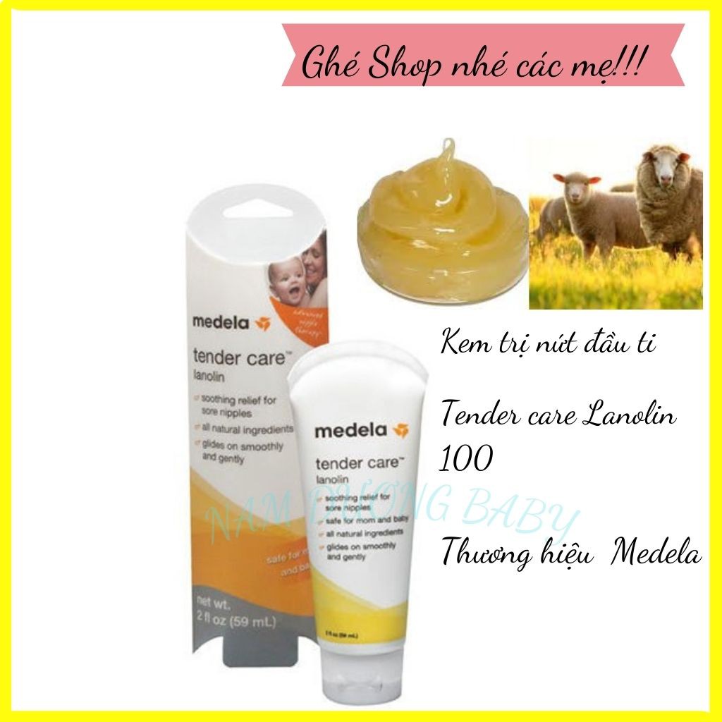 Kem nứt đầu ti Tender care lanolin mỡ cừu nguyên chất, lọ 56.7g