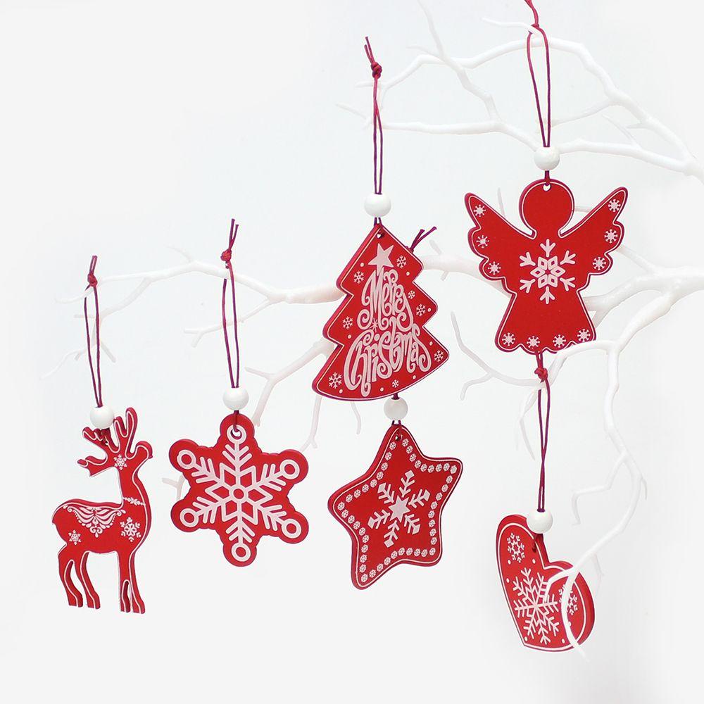 Set 10 Bông Tuyết / Nai Sừng Tấm Trang Trí Cây Thông Noel