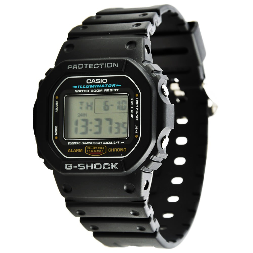 HOT Đồng hồ nam dây nhựa G-SHOCK Casio chính hãng Anh Khuê DW-5600E-1VDF Chống nước tuyệt đối