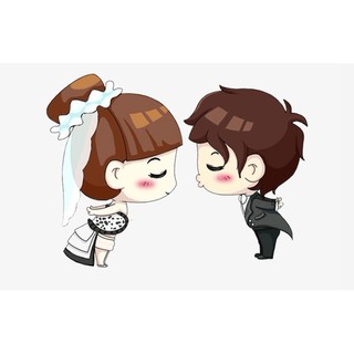 áo đôi thu đông hình chibi cưới