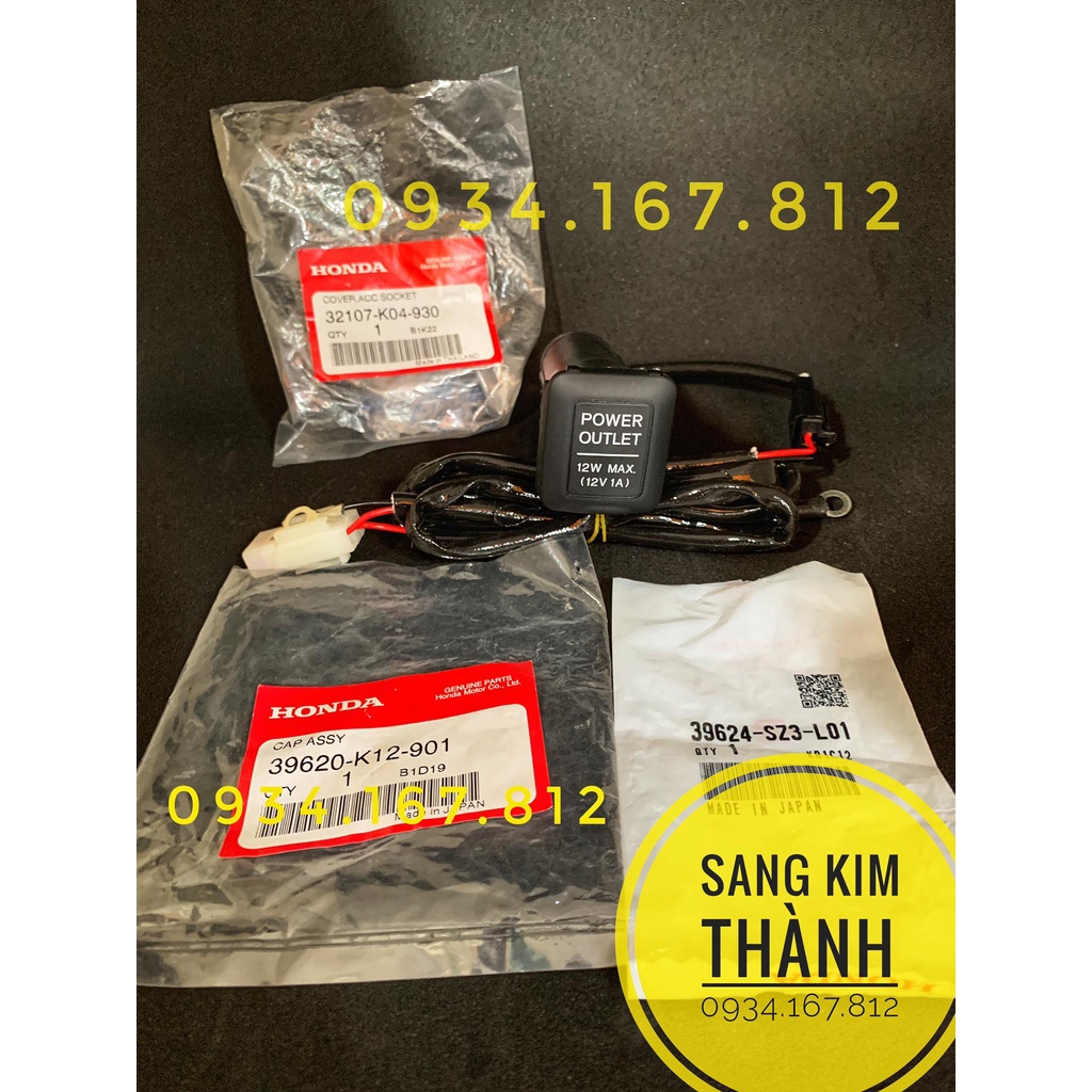 Ổ Cắm Sạc Điện Thoại 12v Hàng HONDA Chính Hãng MADE IN JAPAN