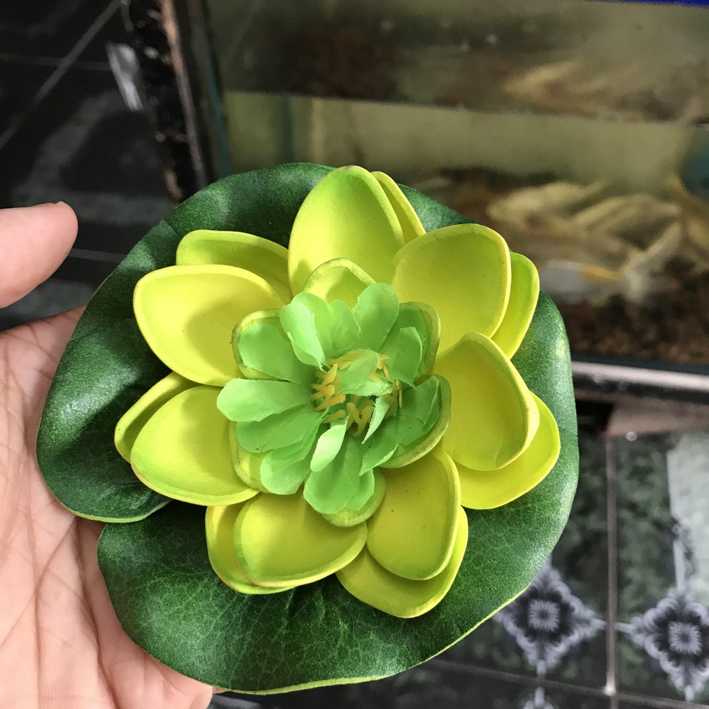 SEN GIẢ TRANG TRÍ HỒ CÁ NON BỘ ĐƯỜNG KÍNH 11CM