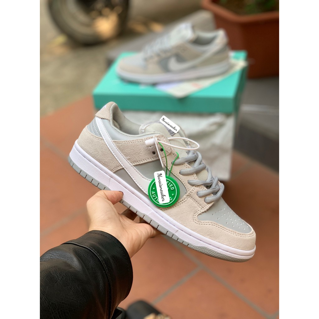 (Full Box) Giày Ni.Ke SB Bạcc