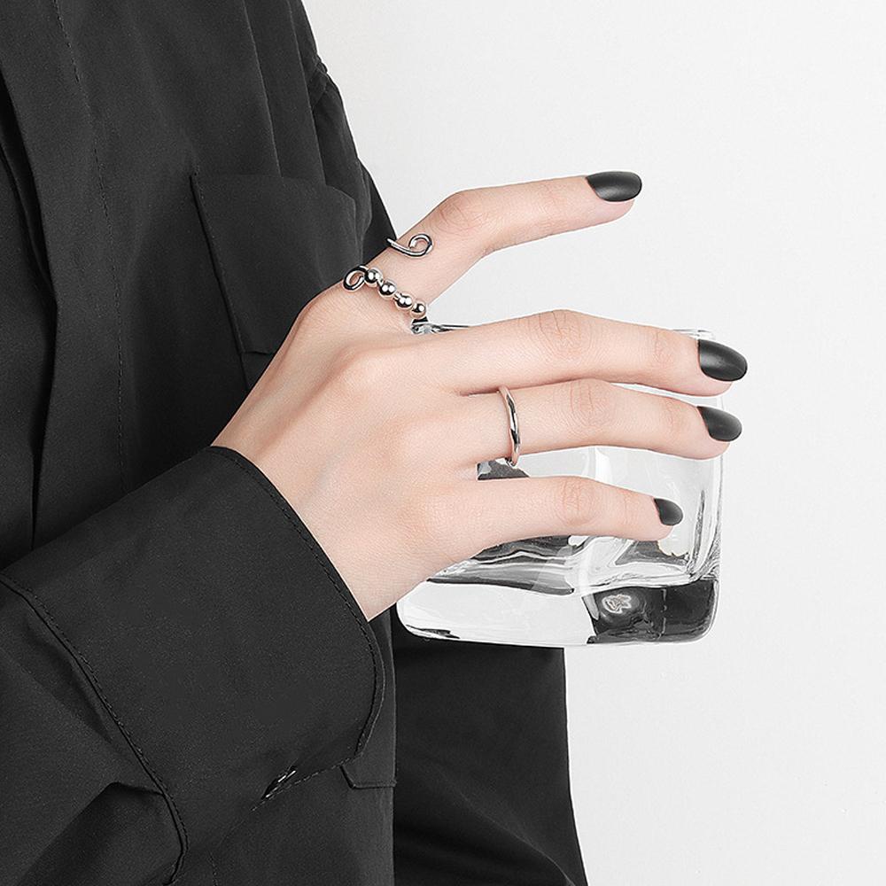 JARRED Nhẫn Hở Đính Hạt Có Thể Điều Chỉnh Giảm Căng Thẳng Đa Năng Cho Nữ