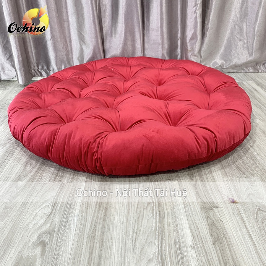 Đệm Ngồi Ghế Papasan, Nệm Ngồi Ghế Mây Cap Cấp Size 1M1 (Ảnh Thật)