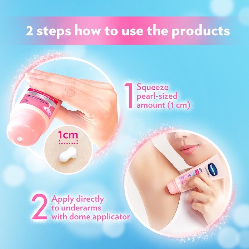 Tinh Chất Dưỡng Trắng Khử Mùi 48h Vùng Dưới Cánh Tay Vaseline Dry Serum Thái Lan 50ml