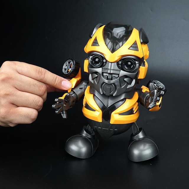 Robot vui nhộn nhảy theo điệu nhạc có đèn có nhạc bumblebee