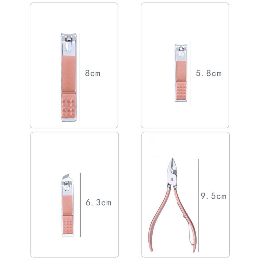 WTTLE Set 7 / 10 / 12 / 16 / 18 Kềm Cắt Móng Bằng Thép Không Gỉ Tiện Dụng