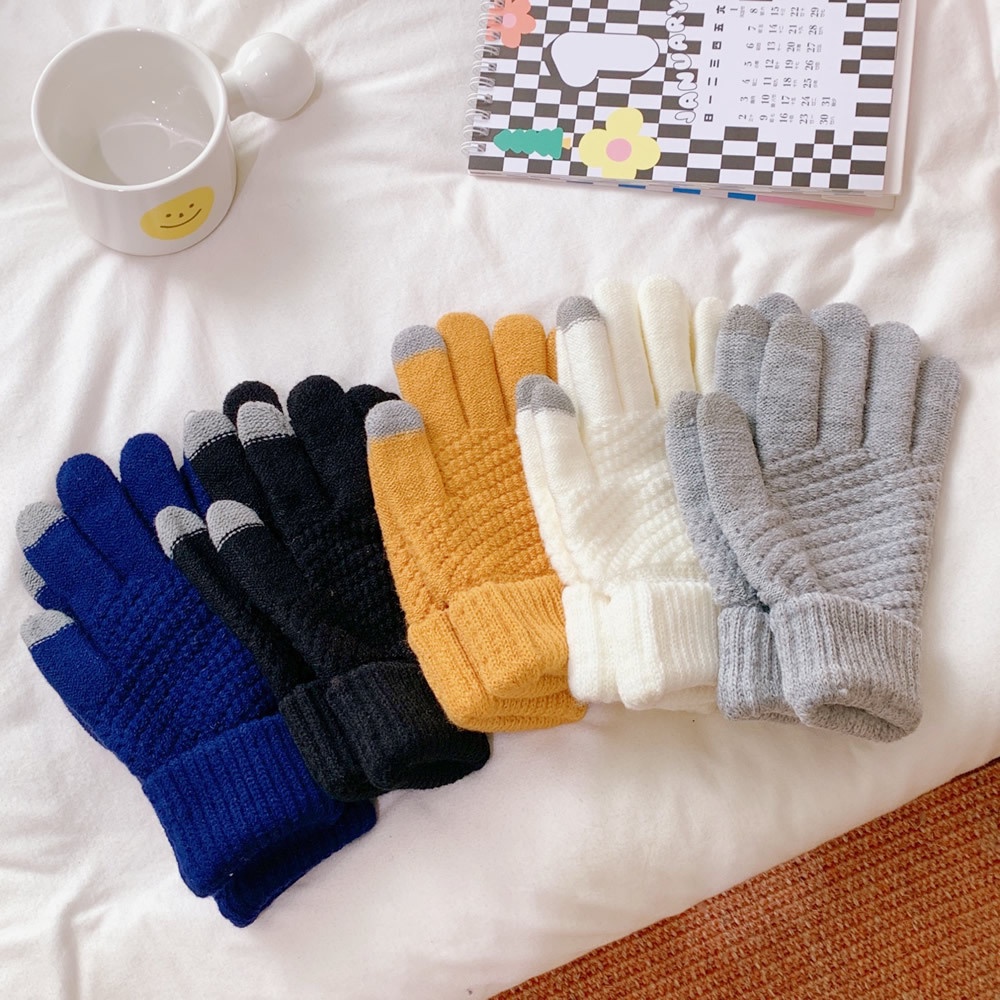 Găng bao tay len cảm ứng giữ ấm nhiều màu cho nữ và nam LIZAMO GT283
