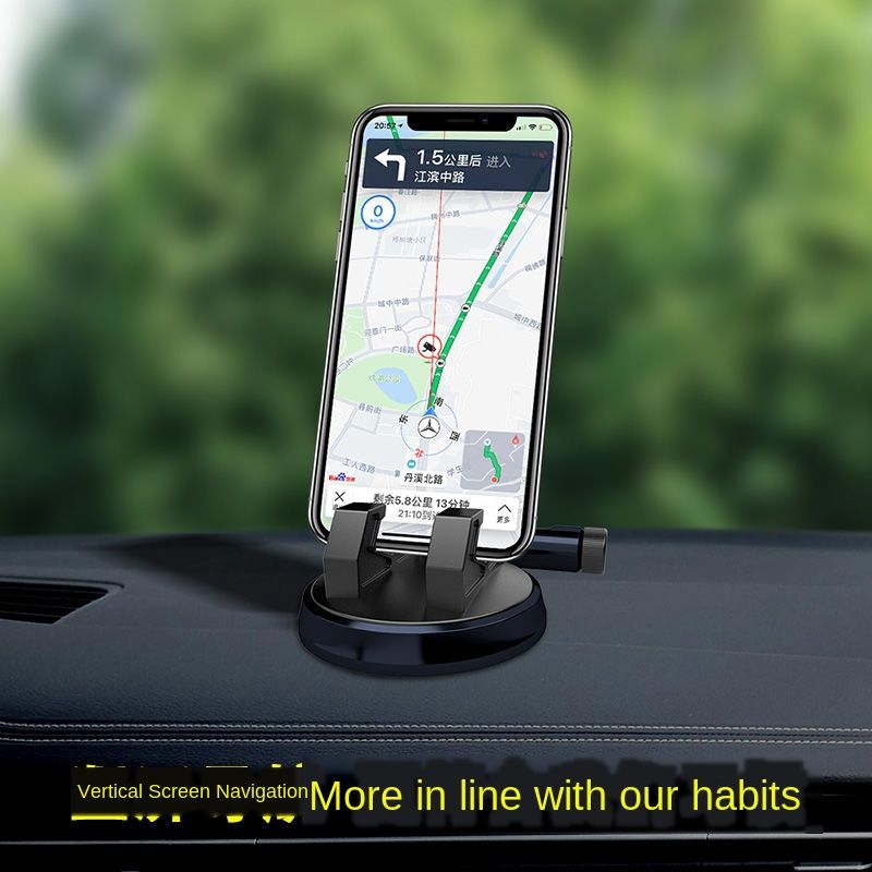 Ready stock Car mobile phone holder mobile phone number plate multifunctional creative car mobile phone holder navigator holder base