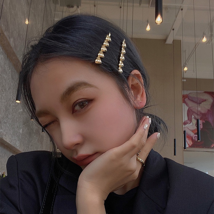 Thời Trang Kẹp Tóc Hợp Kim Hình Trái Tim Xinh Xắn