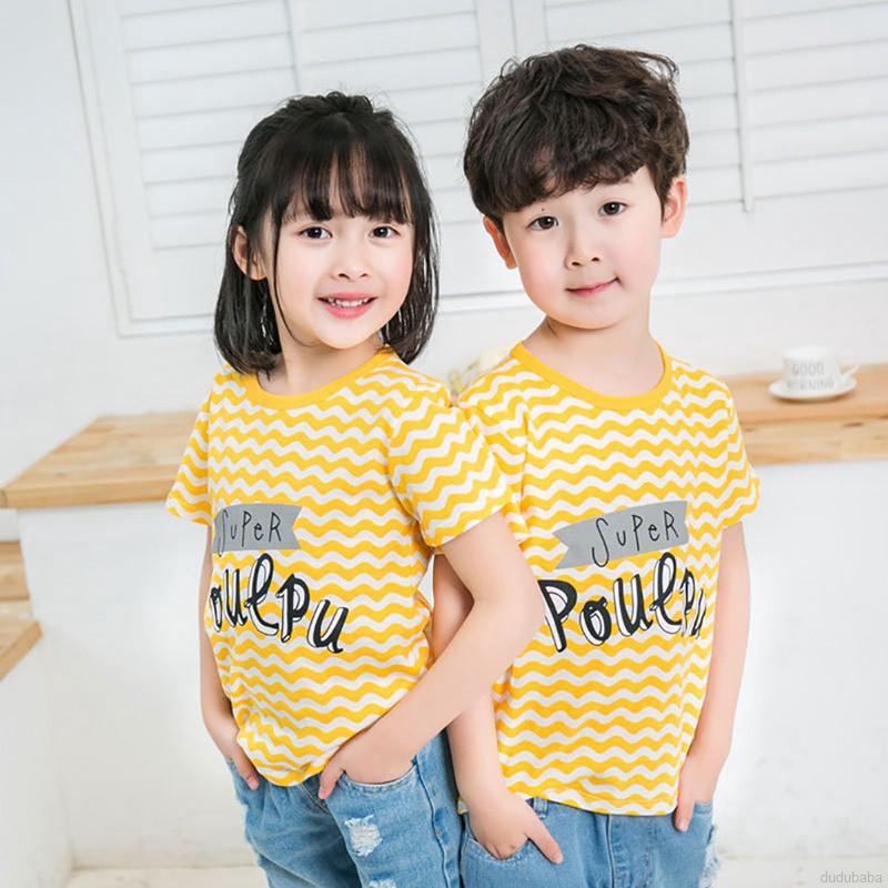 Áo thun họa tiết hoạt hình dễ thương dành cho bé trai và bé gái từ 1-10 tuổi