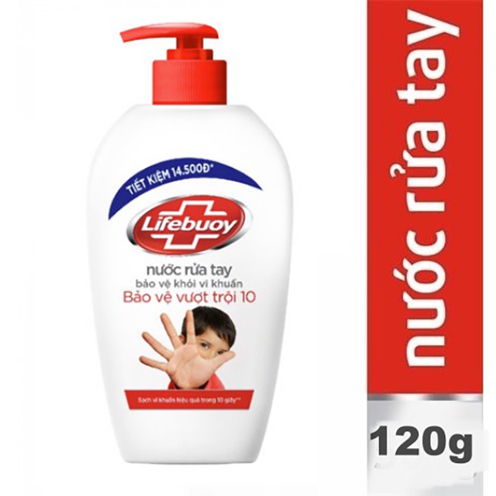 Nước rửa tay Lifebuoy bạc bảo vệ 120g