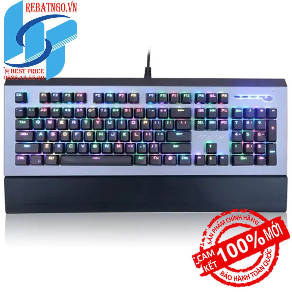 Bàn phím Gaming Assassins GK7 Quang cơ Full LED có kê tay
