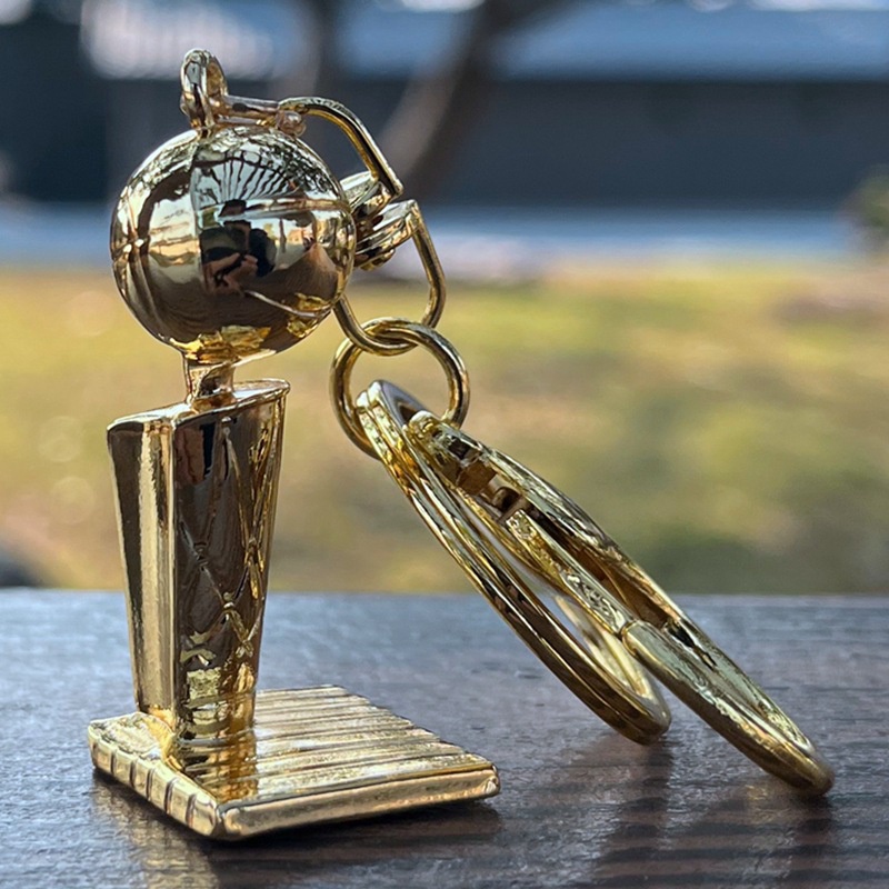 Móc Khóa Kim Loại Ysk0001 Hình Cúp Bóng Rổ Ouguanmóc khóa bóng đá