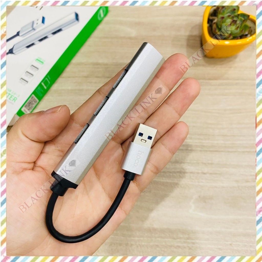 Bộ HUB Bộ Chia Cổng Hoco HB26 4in1 USB sang 4 cổng USB 3.0 Truyền Dữ Liệu Nhanh Tương Thích Mọi Hệ Điều Hành