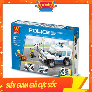 Đồ chơi lắp ráp - lego xe tải cảnh sát siêu cấp