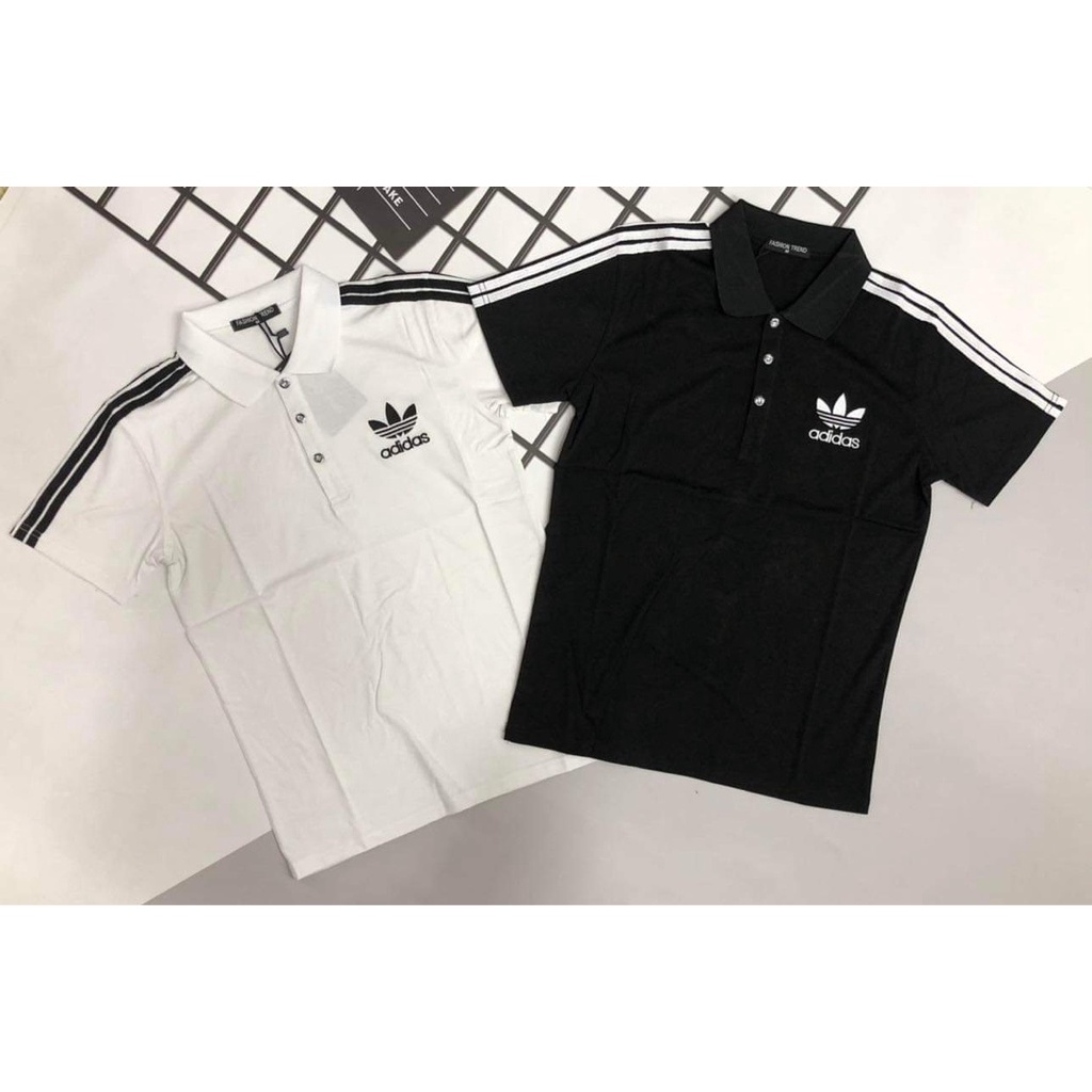 ÁO Phông Nam Adidas Cổ Bẻ 100% Cotton Vải Đẹp Cao Cấp