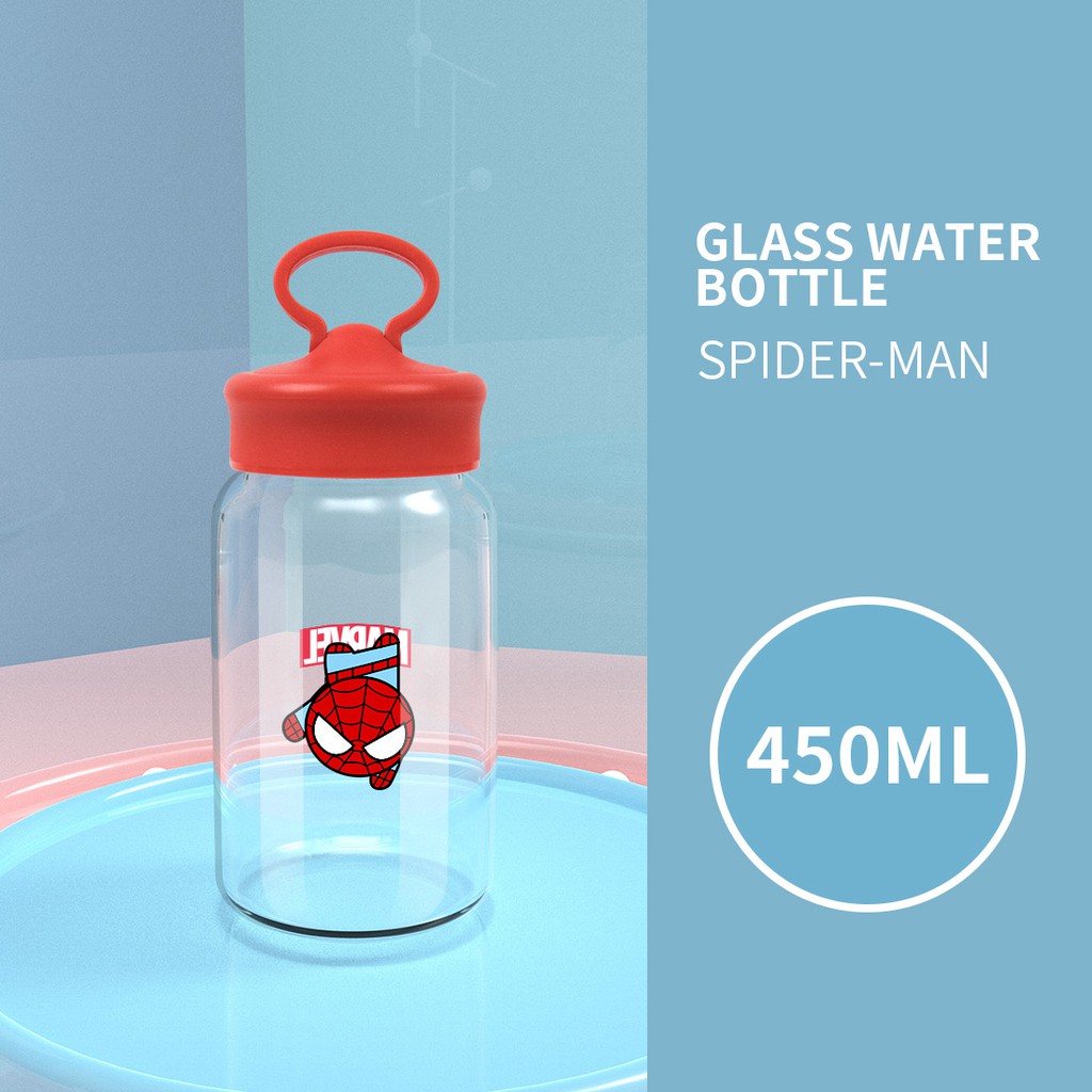 Bình nước Miniso Marvel có móc 450ml - Hàng chính hãng