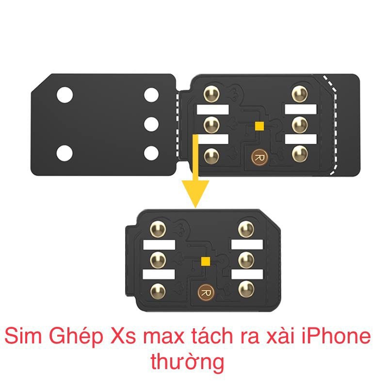 [SIM GHÉP THẦN THÁNH ] iPhone XR XSMAX 11 - 12 PRO MAX sim ghép ngược